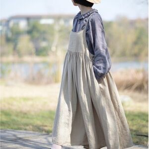 Handmade Linen Apron Dress